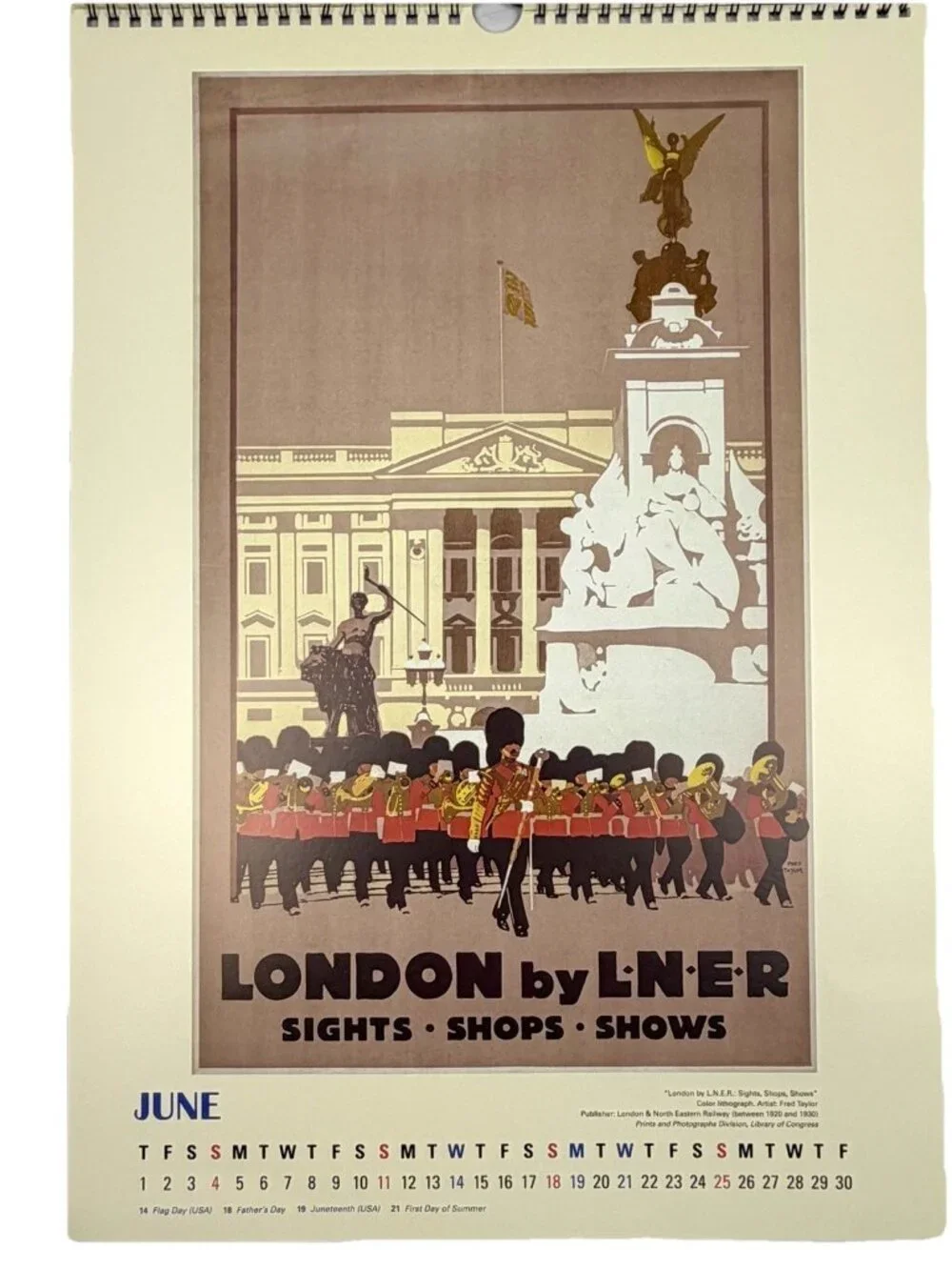 Historic Vintage Travel Poster Calendar Pan Am Queen Mary TWA NY Europe Vegas